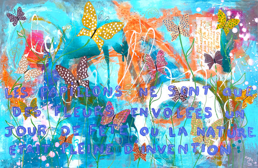 Les Papillons - 100 x 65 cm -