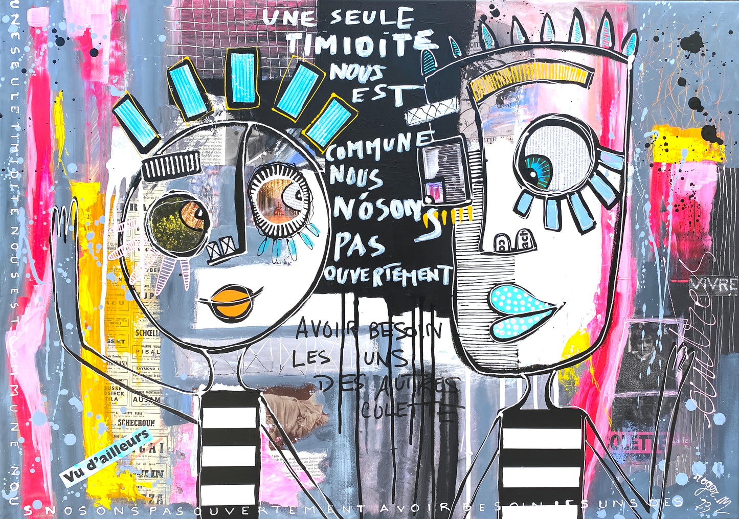 Notre timidité - 65 x 92 cm