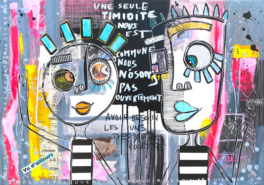 Notre timidité - 65 x 92 cm