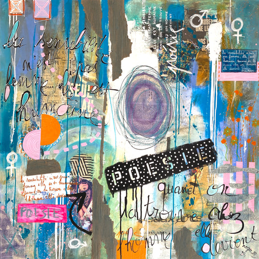 Poésie - 100 x 100 cm
