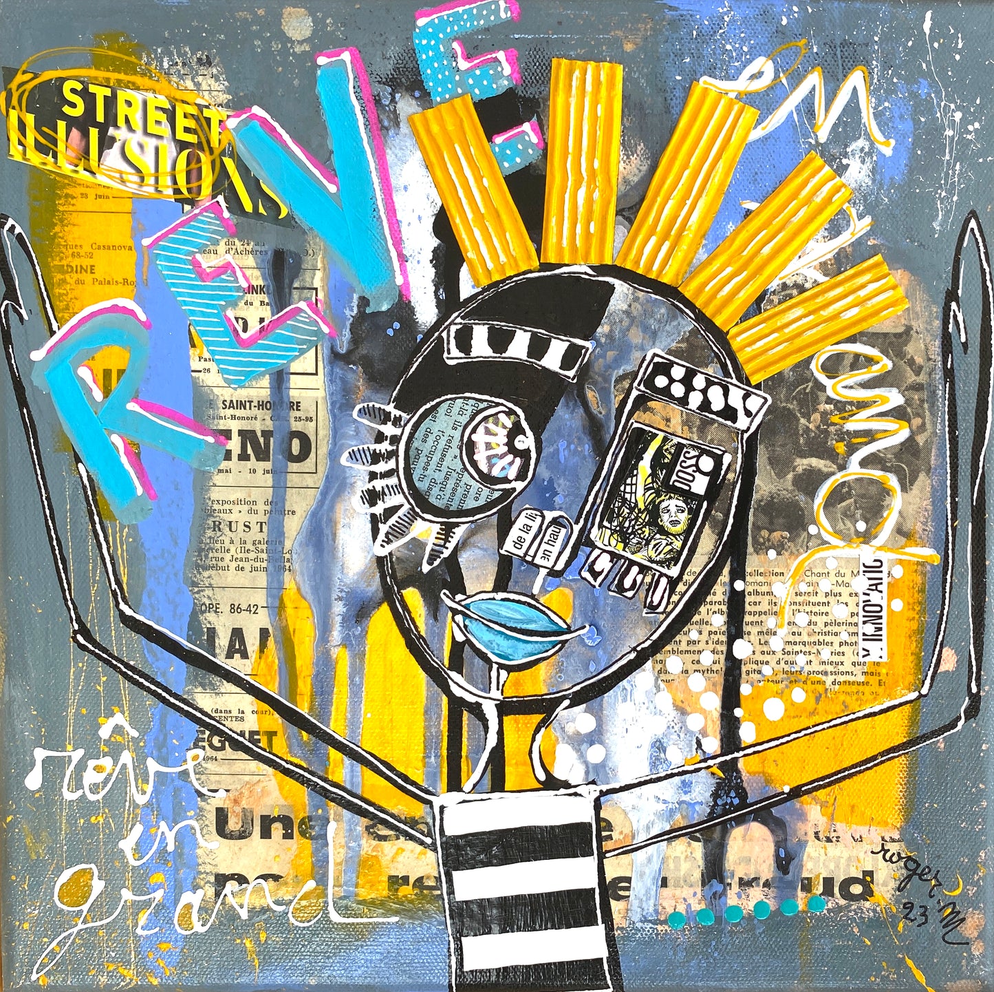 Rêve en grand - 30 x 30 cm