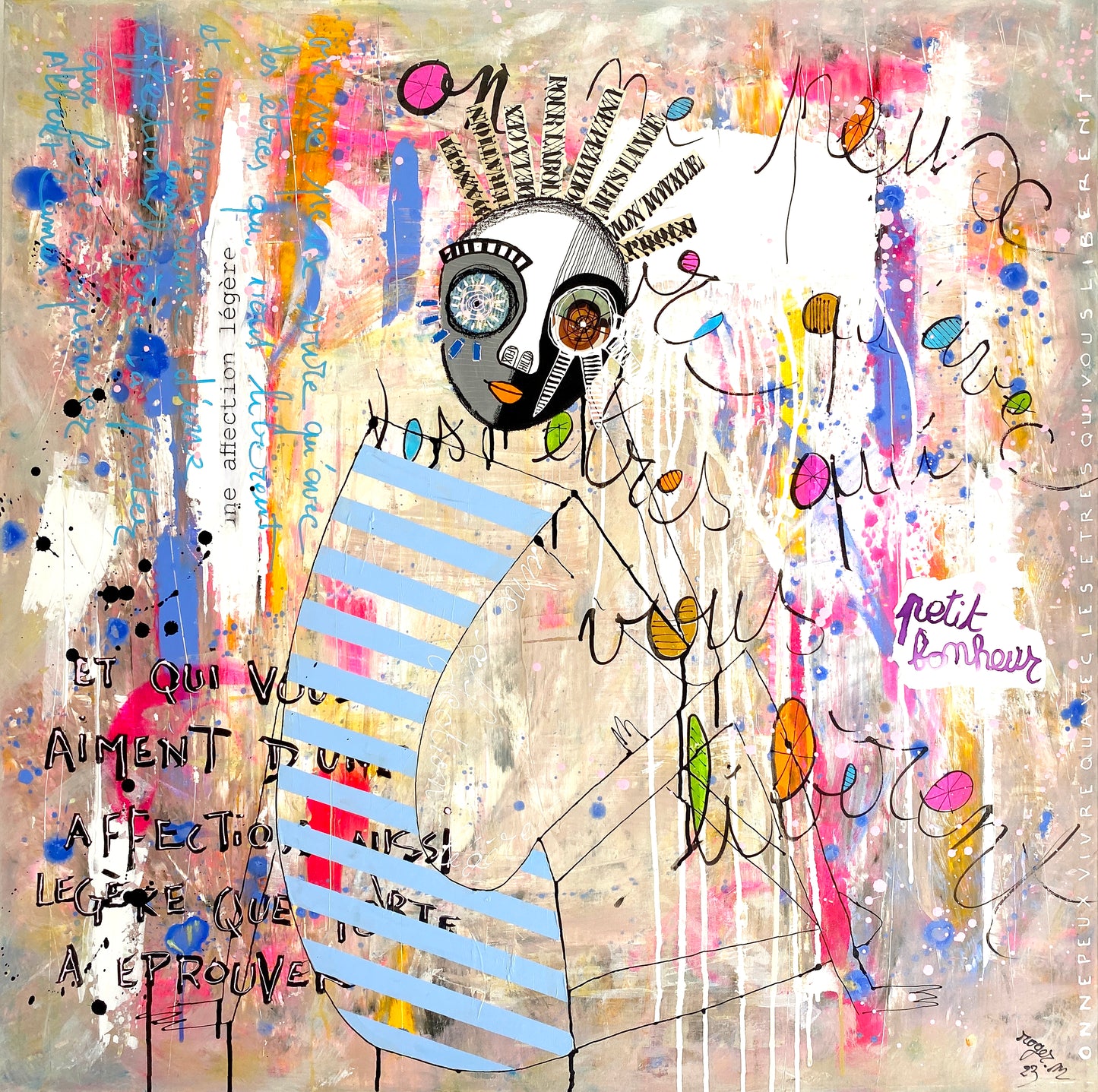 Une affection légère - 100 x 100 cm