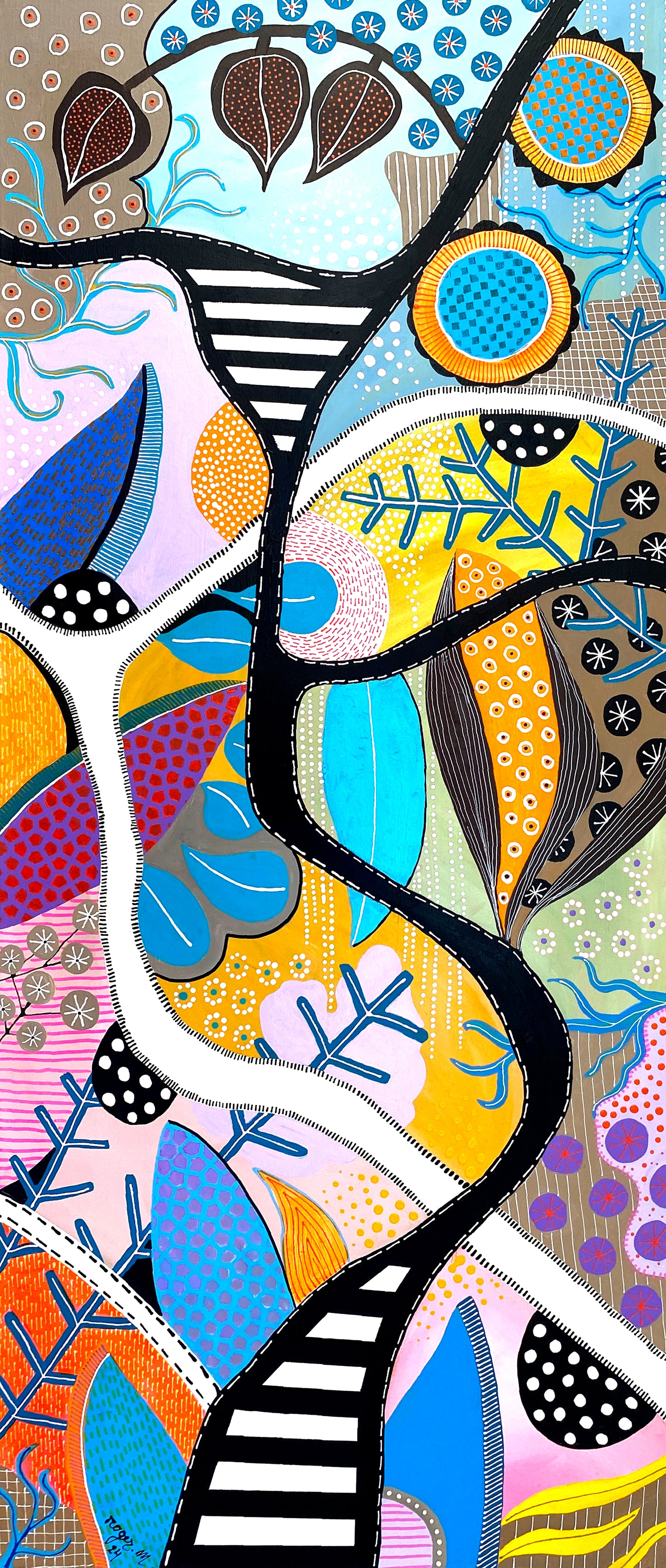 Feuillages 4 - 140 x 60 cm