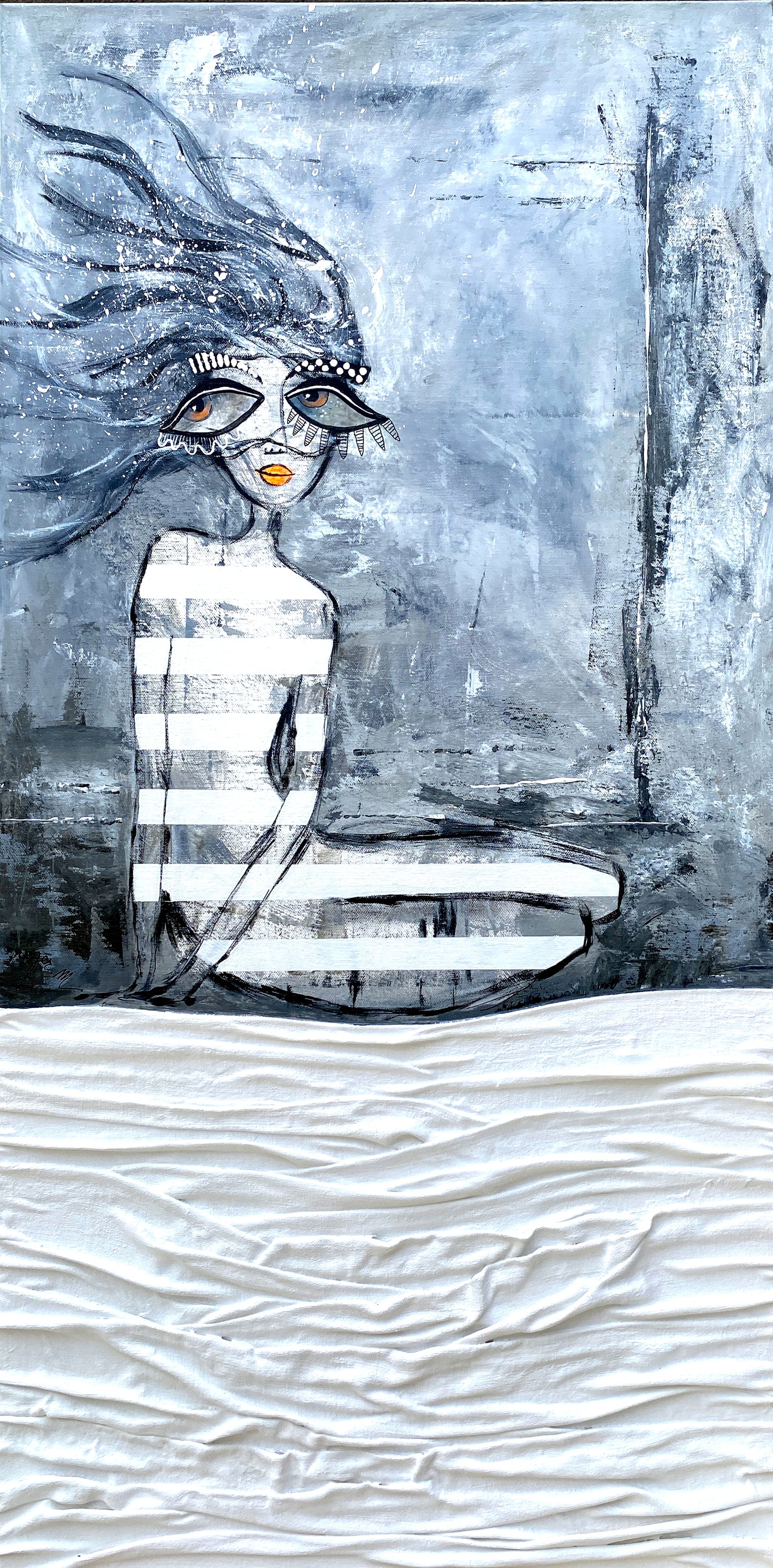 La Fille à la Fenêtre - 100 x 50 cm
