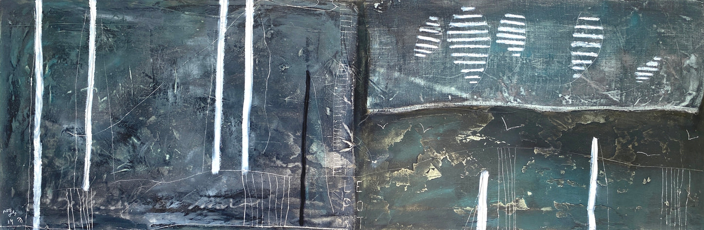 Le Port avant l'Orage - 150 x 50 cm