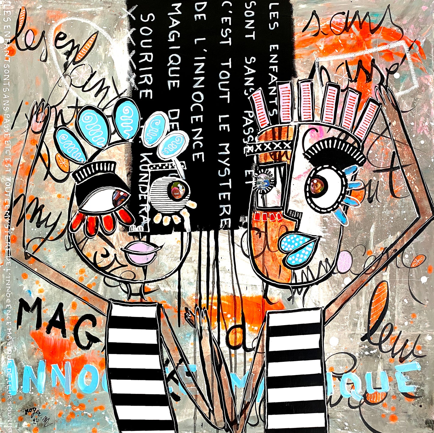 Magic Smiles - 80 x 80 cm