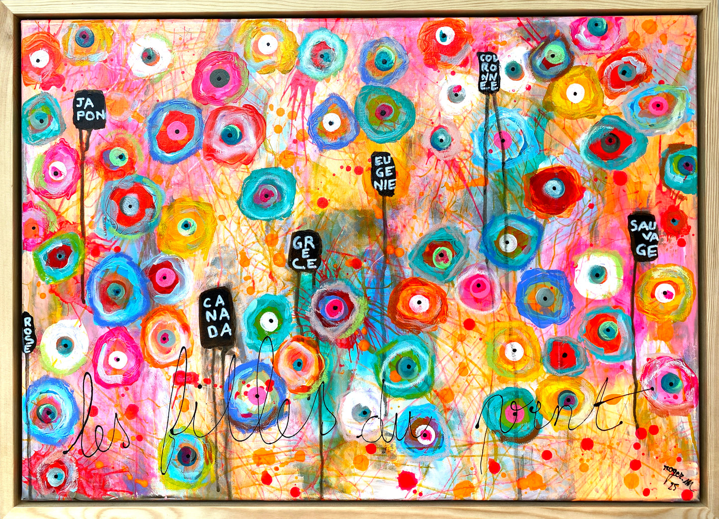 Anémones, les Filles du Vent - 70 x 50 cm
