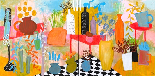 Des Fleurs comme des sucres d'orge - 100 x 200 cm