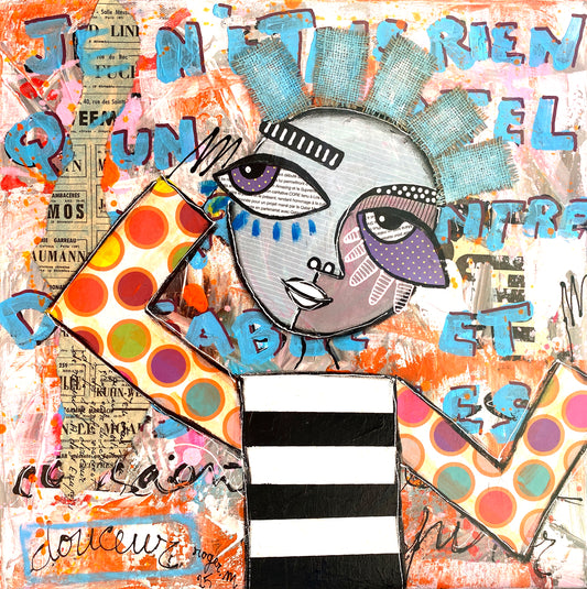 Lost Between Sand and Stars - 40 x 40 cm