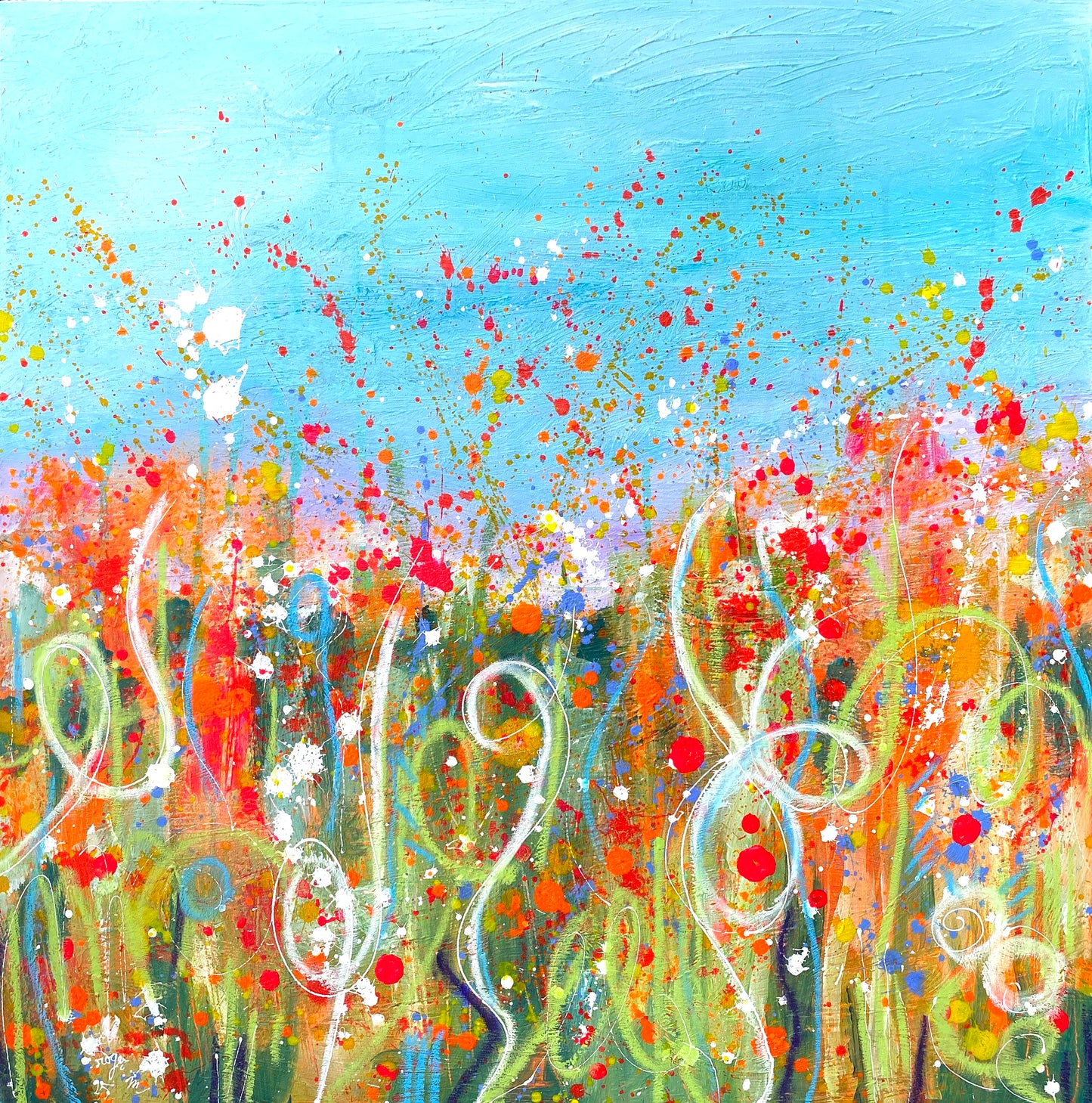 Petite Sieste au Paradis - 80 x 80 cm