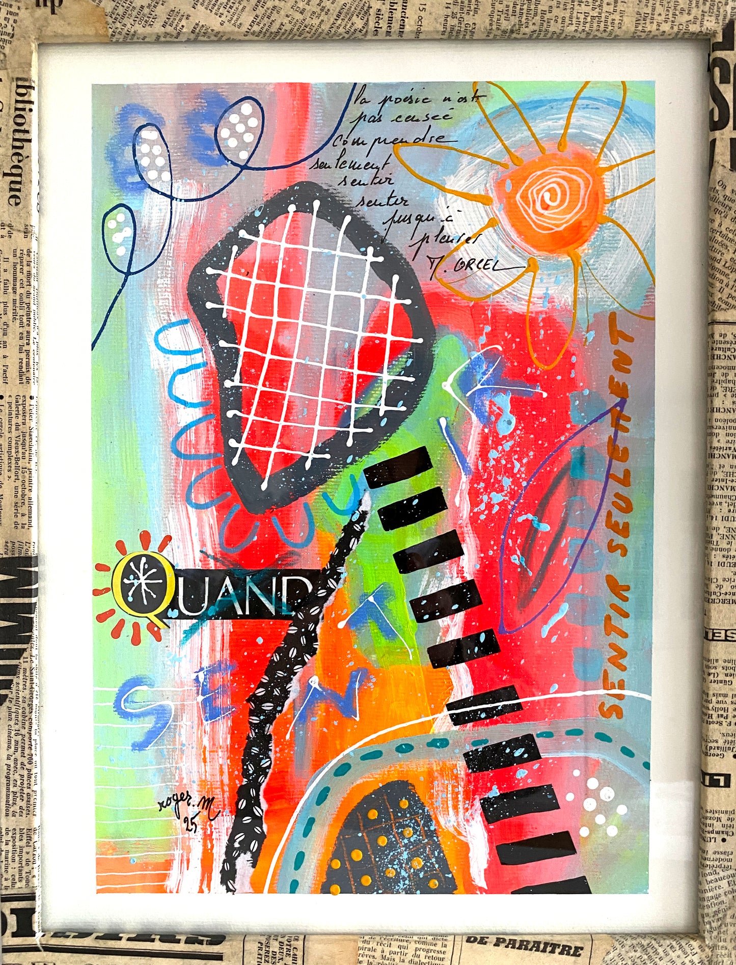Sentir jusqu'à pleurer - 25 x 35 cm