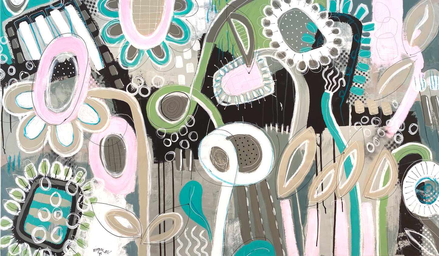 Un jardin comme une Vrille - 150 X 85 cm