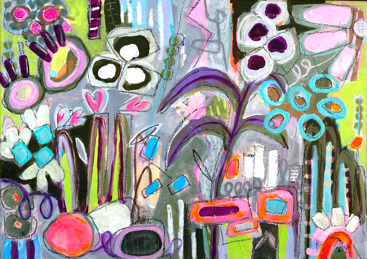 Jardin d'Hiver Oublié - 70 x 50 cm