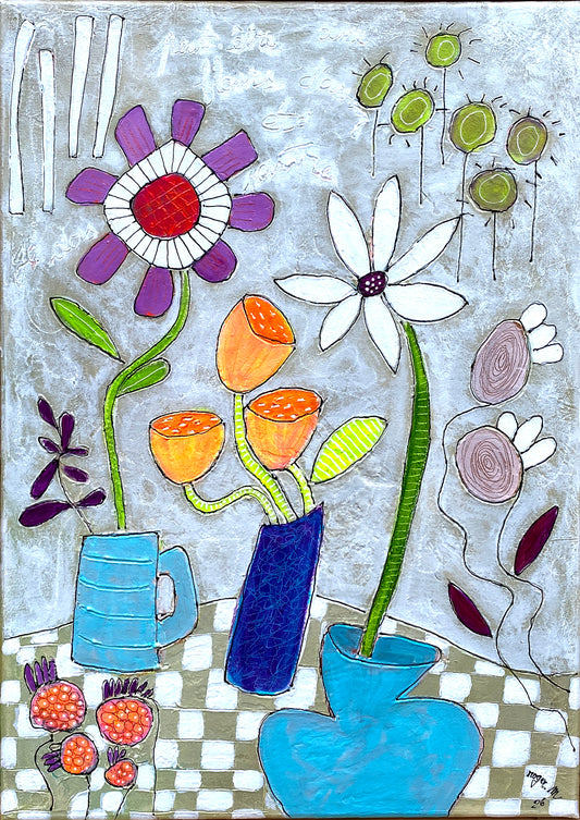L'empreinte des Fleurs - 70 x 50 cm