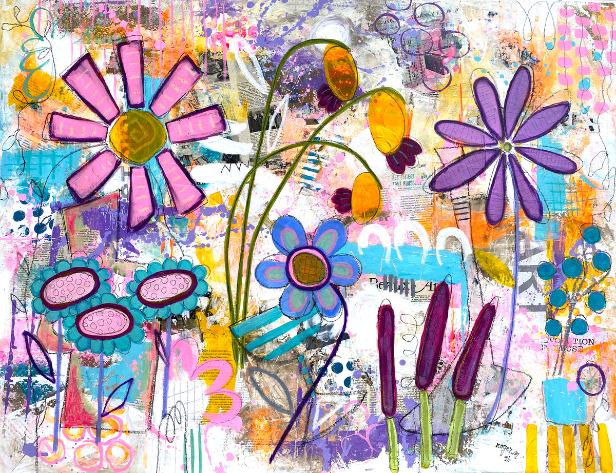 Le Jardin d'à Côté - 116 x 89 cm