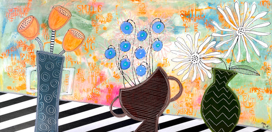 Trio Floral - 100 x 50 cm