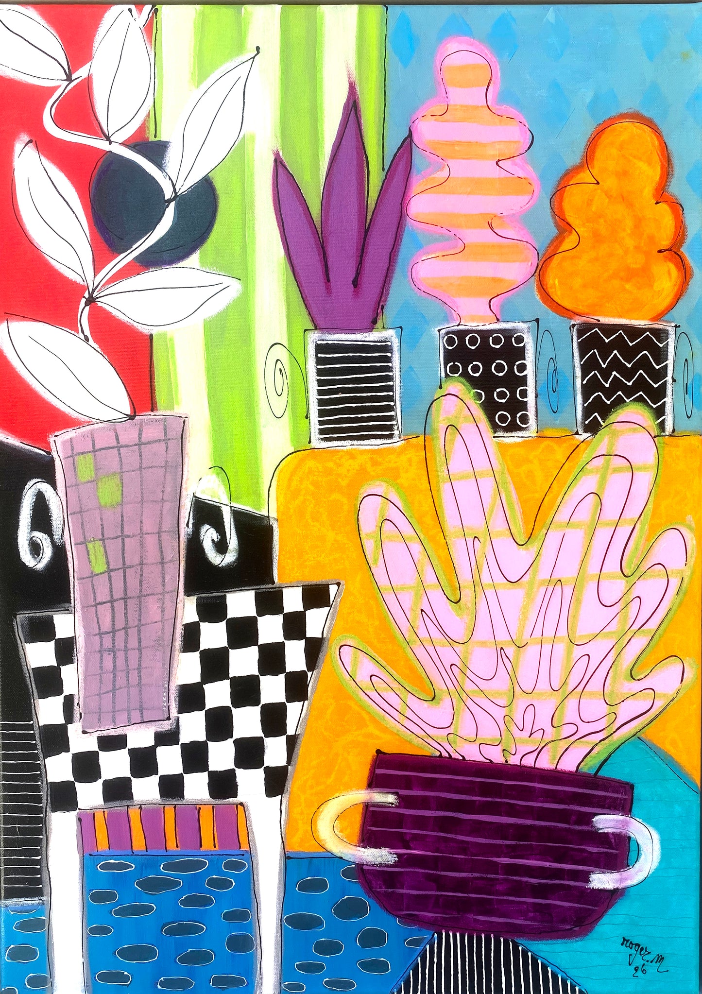 An Indoor Garden - 70 x 50 cm