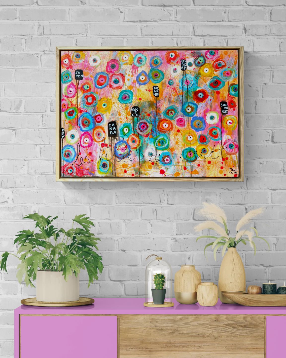 Anémones, les Filles du Vent - 70 x 50 cm