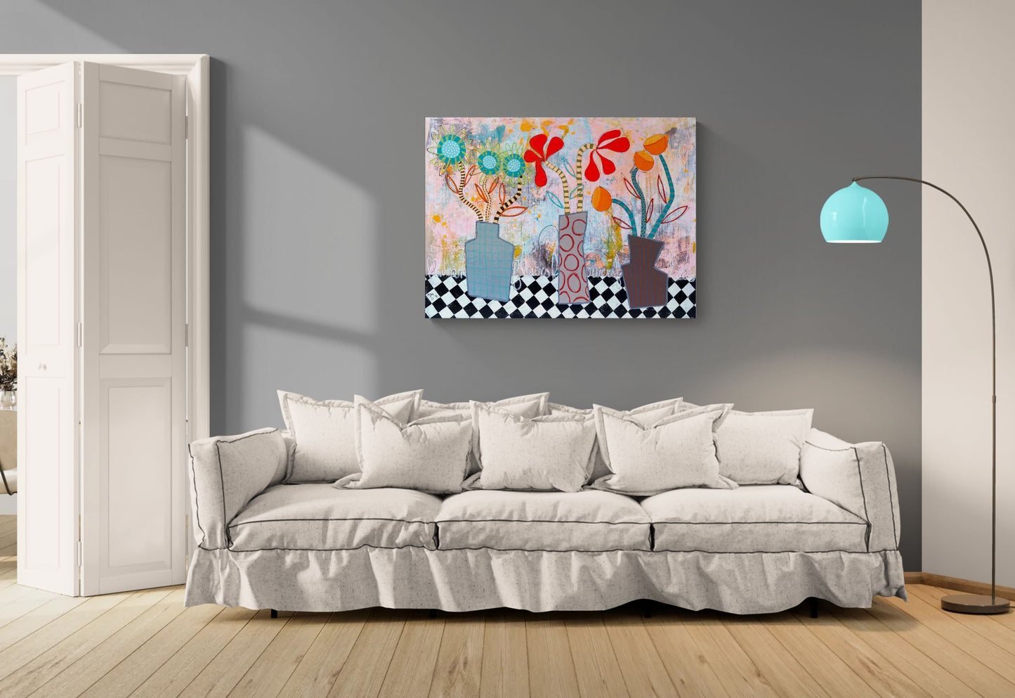 Les Trois Vases - 130 x 97 cm