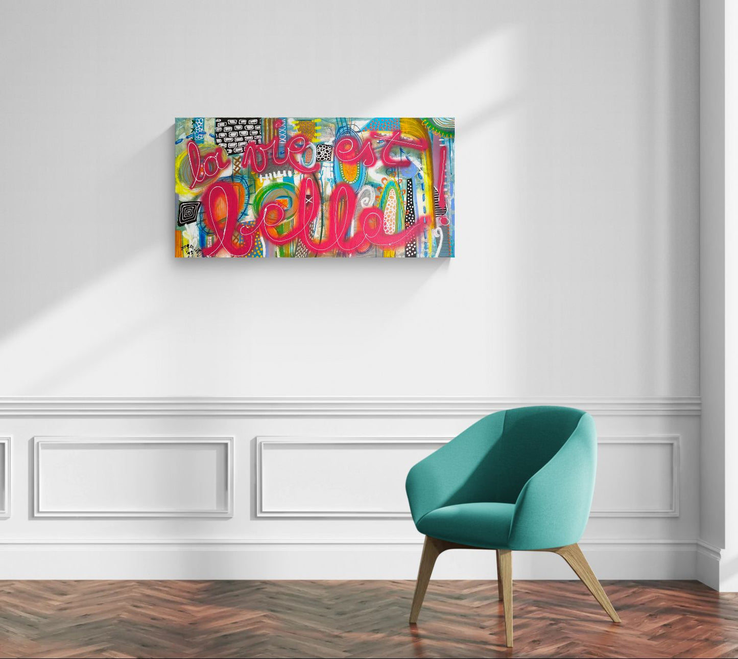 La Vie est Belle -100 x 50 cm