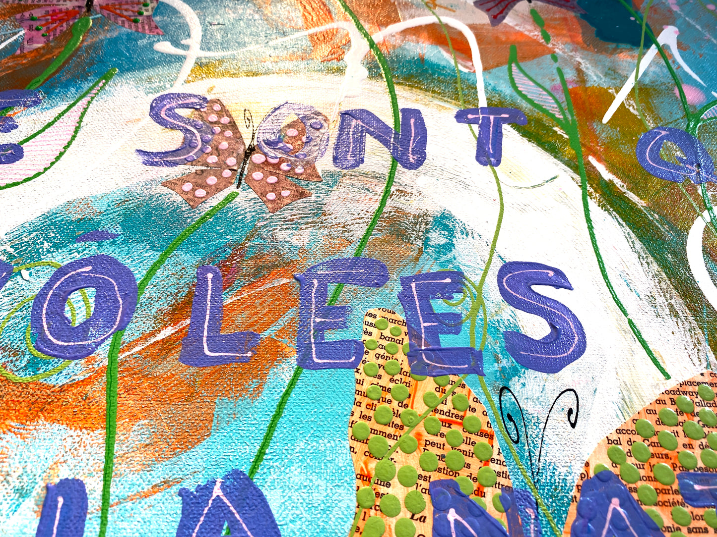 Les Papillons - 100 x 65 cm -