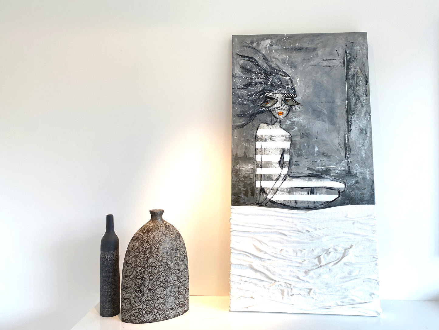 La Fille à la Fenêtre - 100 x 50 cm