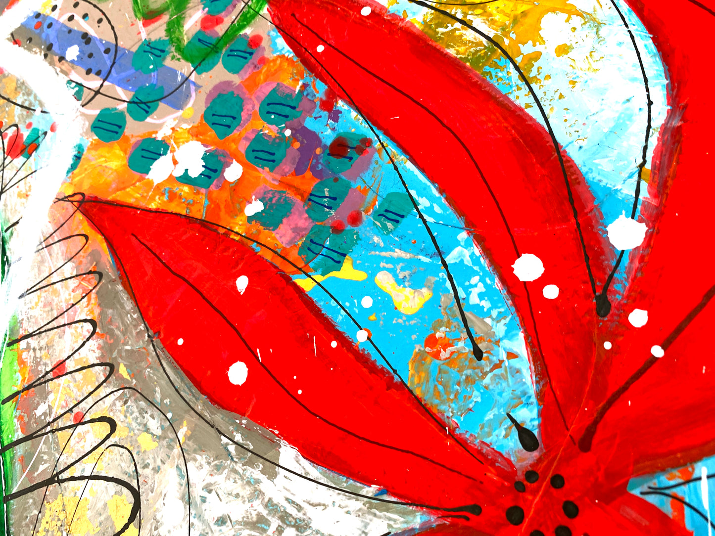 Fleurs, Petit Bonheur du Matin - 130 x 97 cm