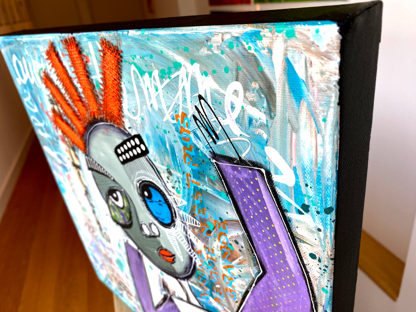 La Petite Fille qu'elle a été - 40 x 40 cm