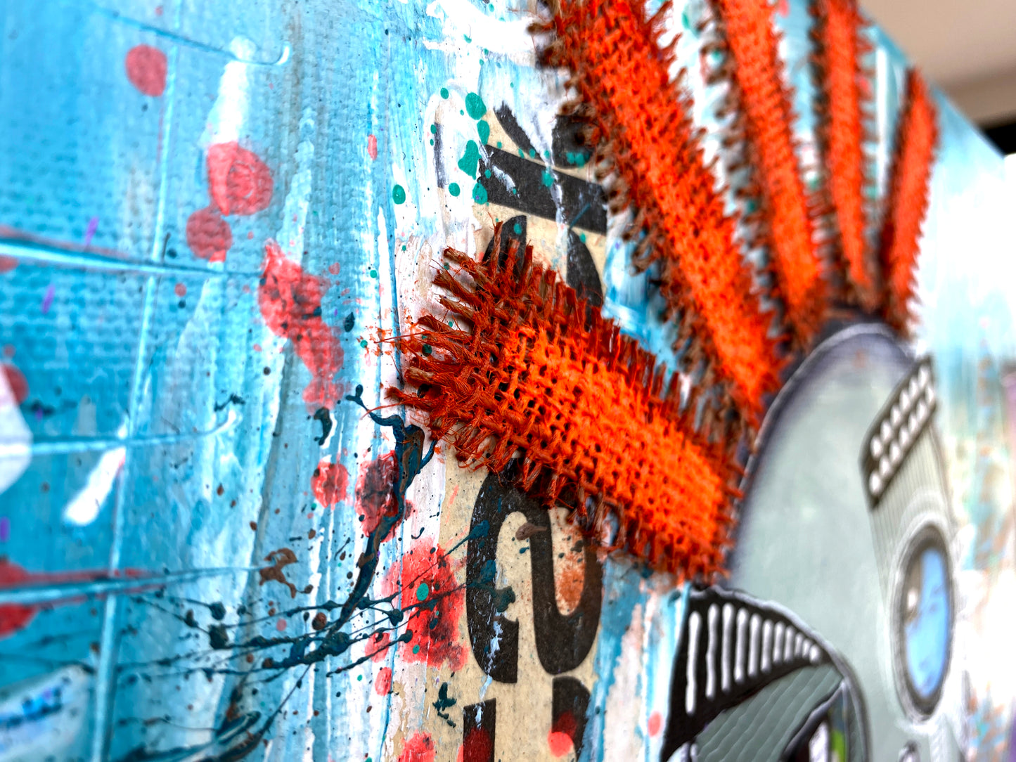 La Petite Fille qu'elle a été - 40 x 40 cm