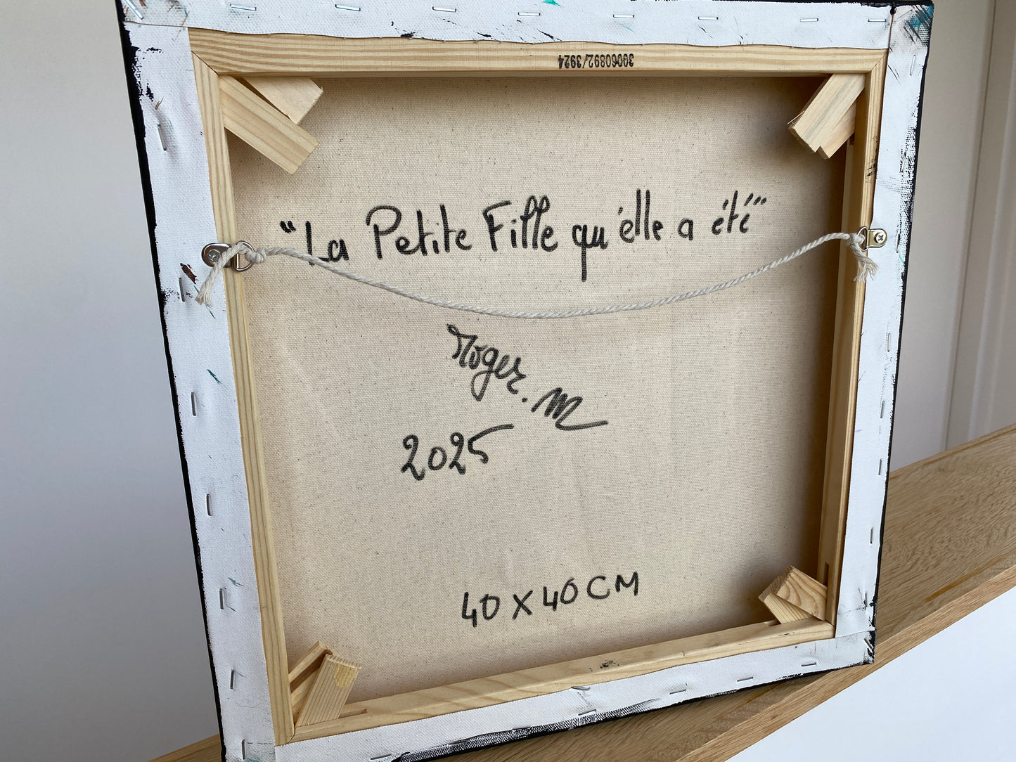 La Petite Fille qu'elle a été - 40 x 40 cm