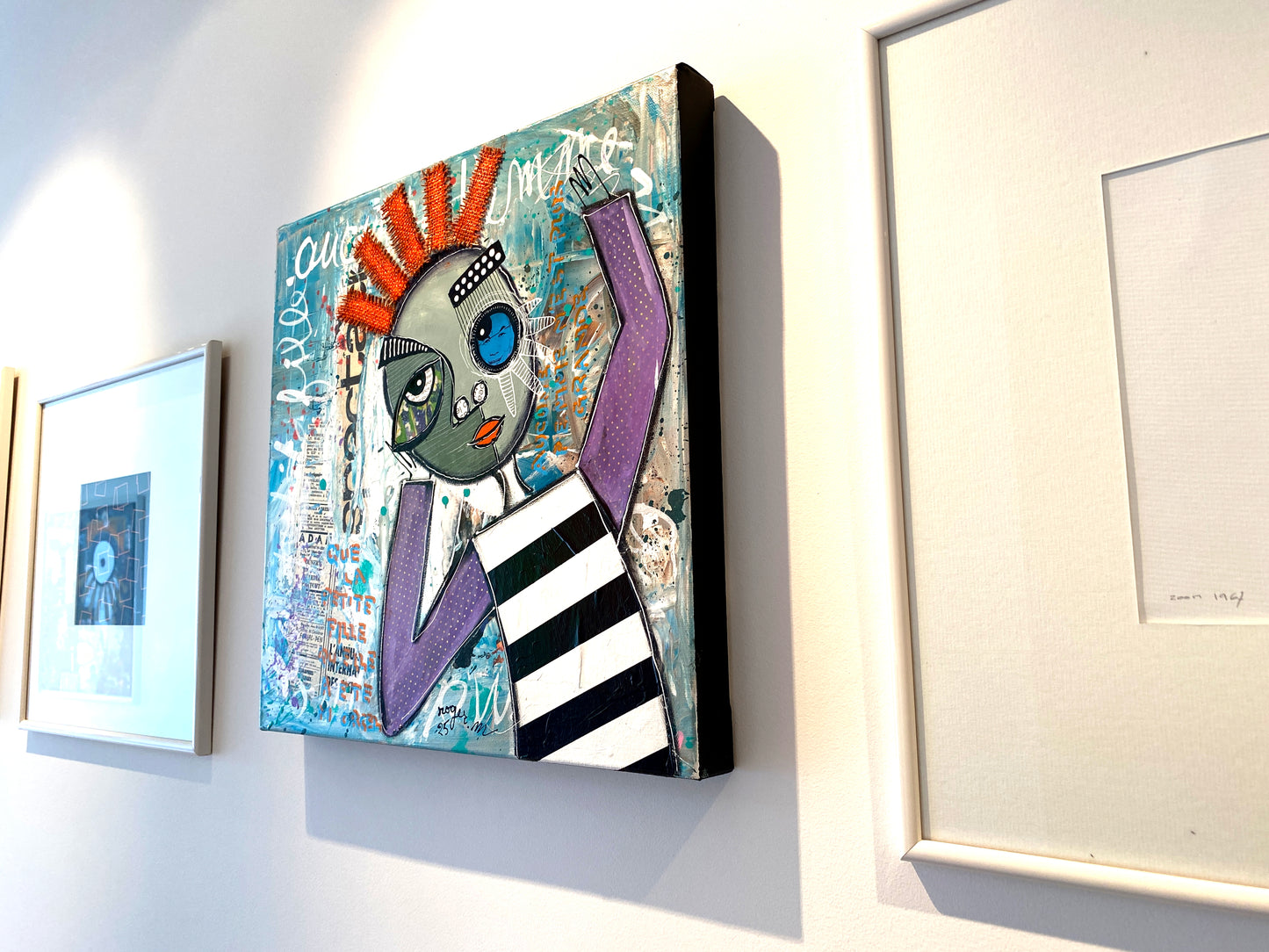 La Petite Fille qu'elle a été - 40 x 40 cm