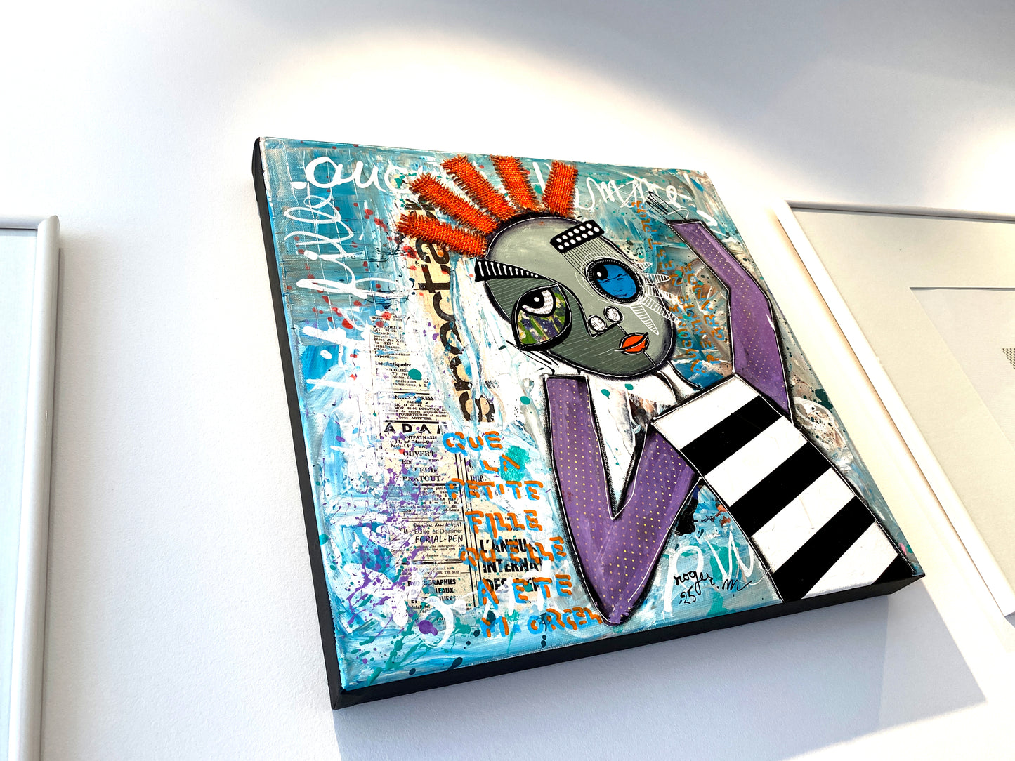 La Petite Fille qu'elle a été - 40 x 40 cm