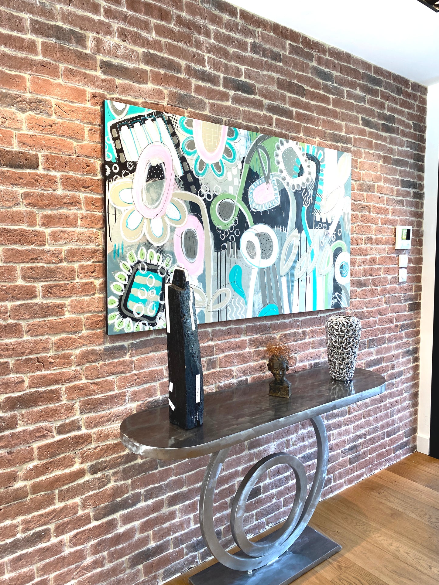 Un jardin comme une Vrille - 150 X 85 cm