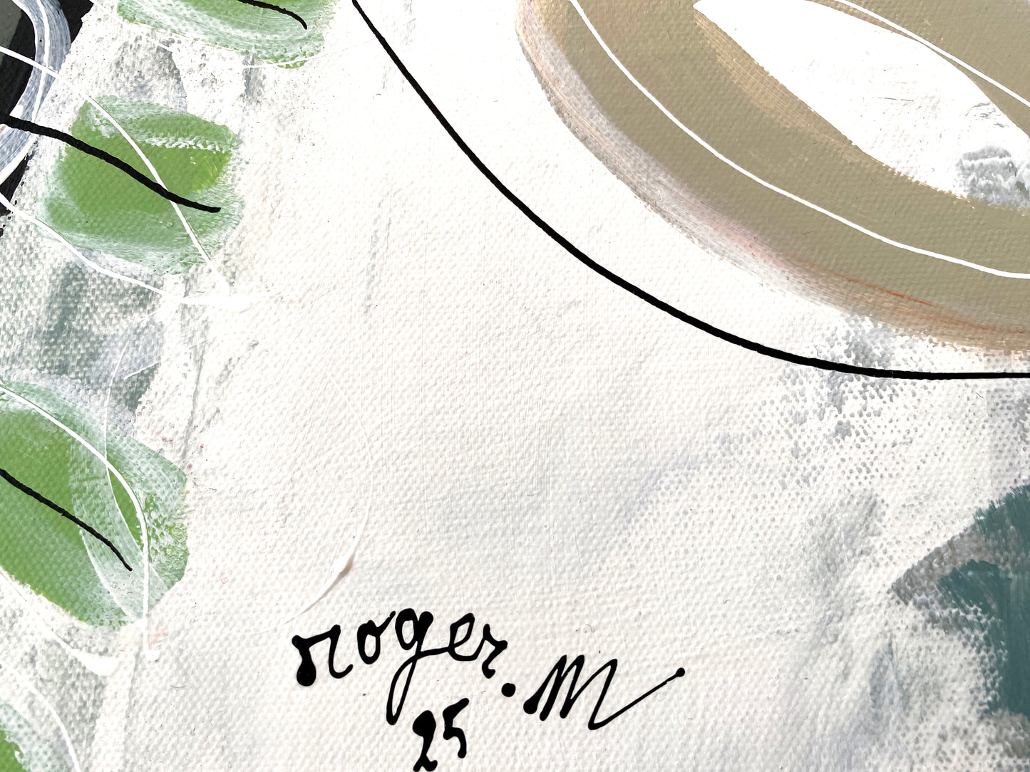 Un jardin comme une Vrille - 150 X 85 cm