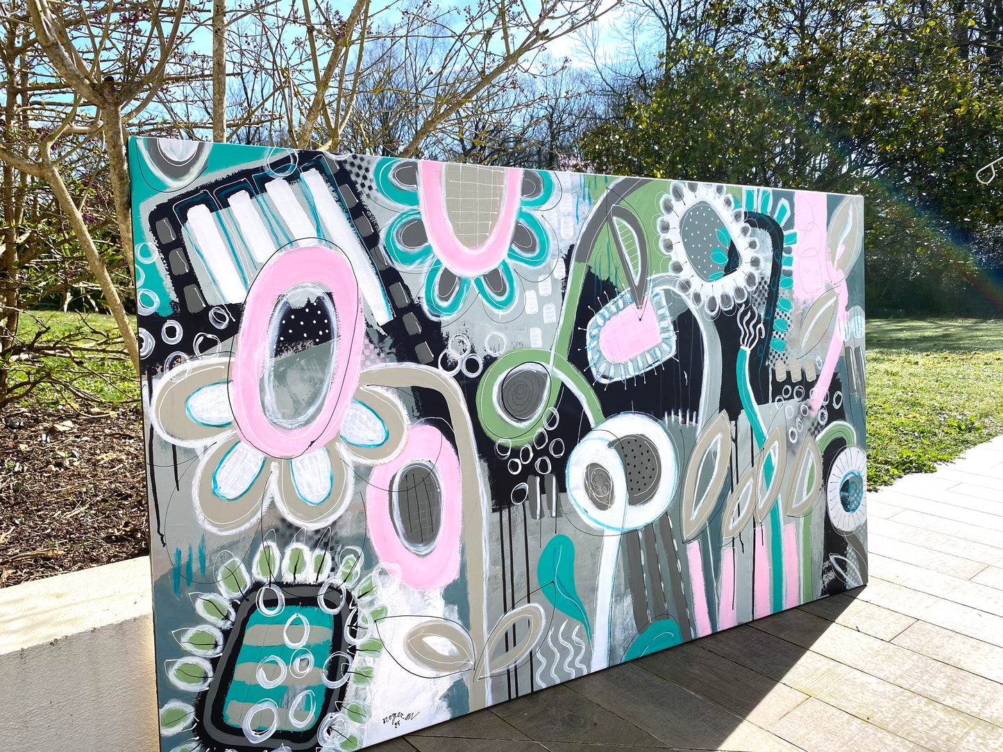 Un jardin comme une Vrille - 150 X 85 cm