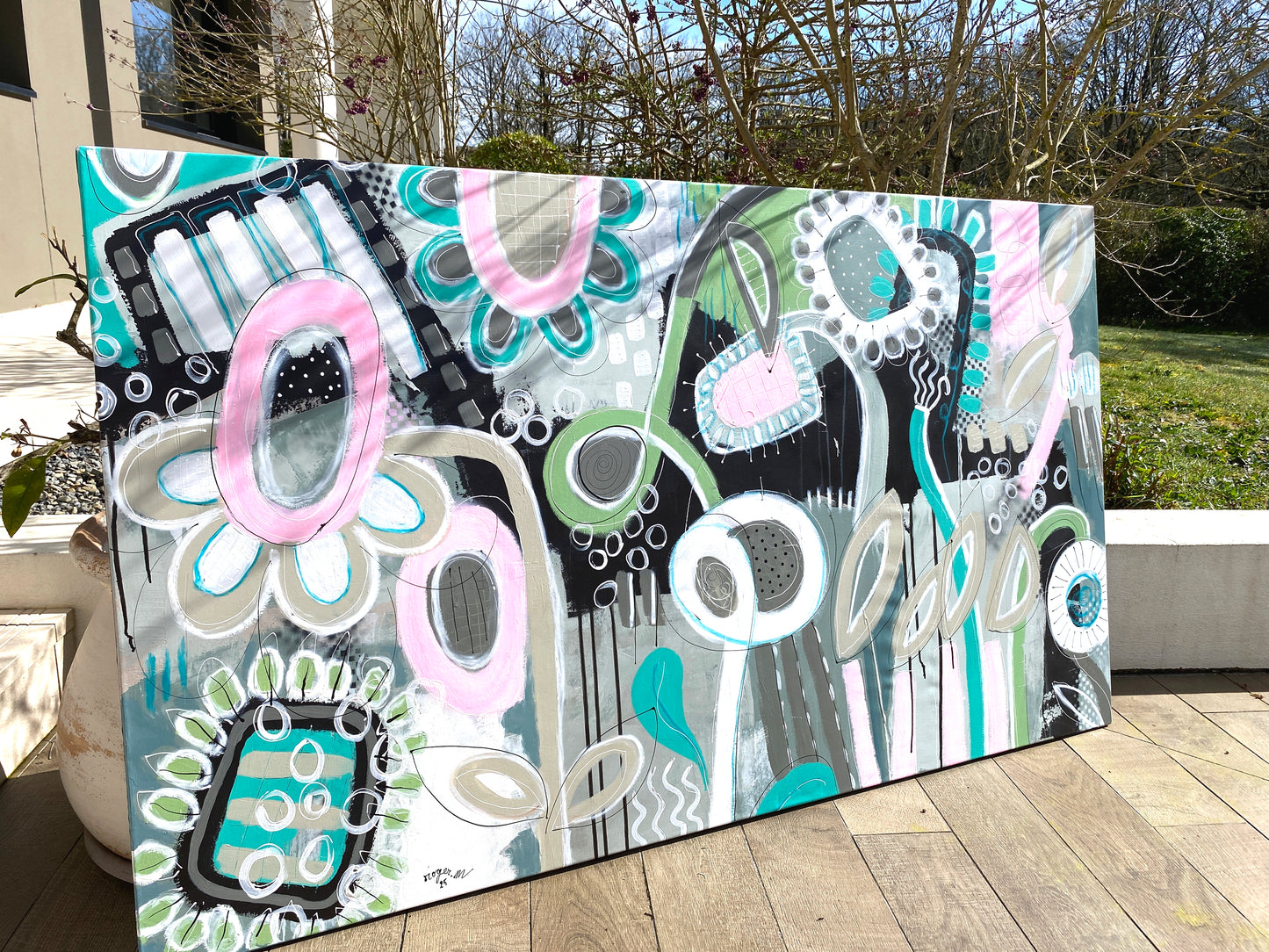 Un jardin comme une Vrille - 150 X 85 cm