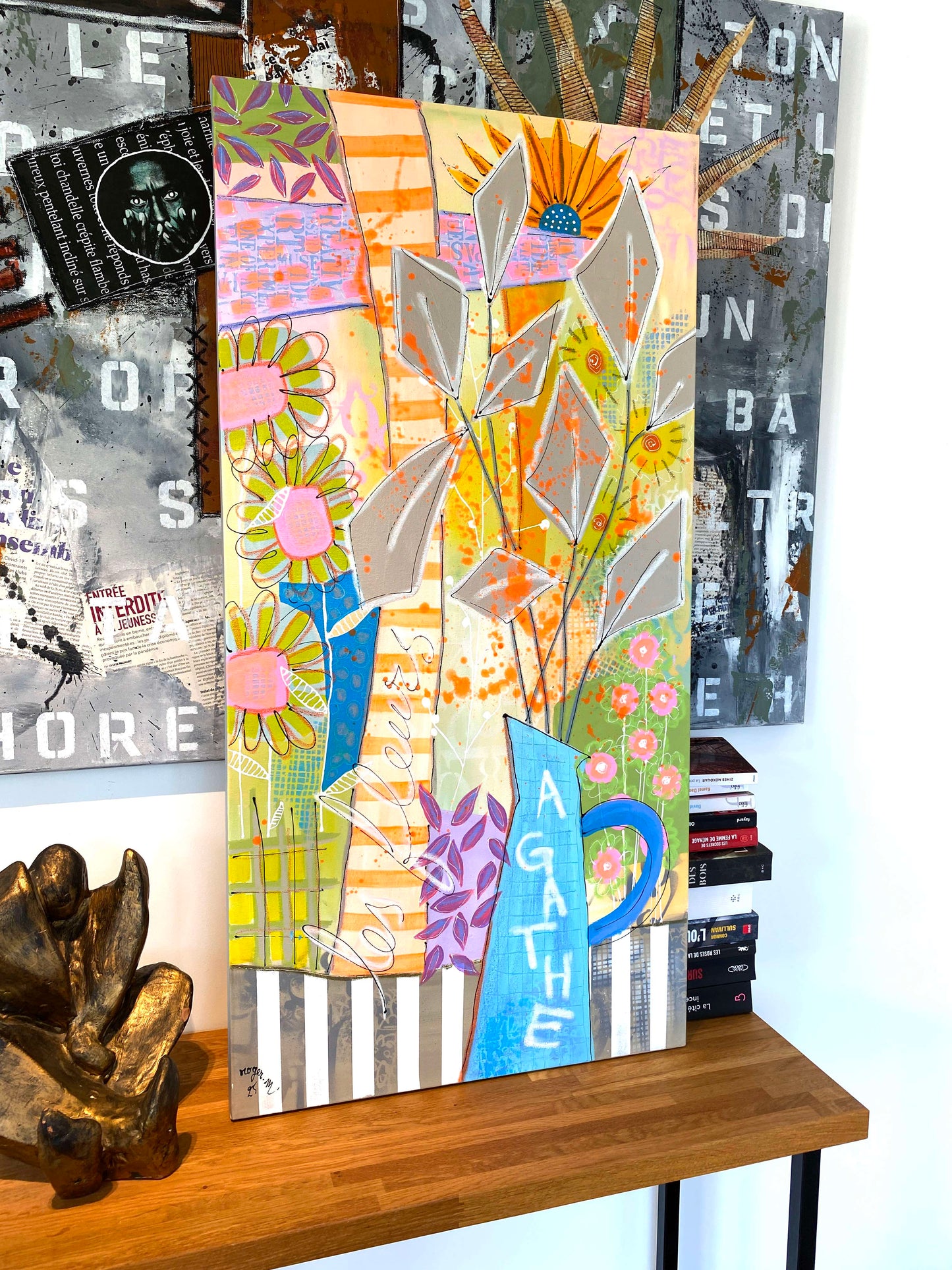 Les Fleurs d'Agathe - 100 x 50 cm