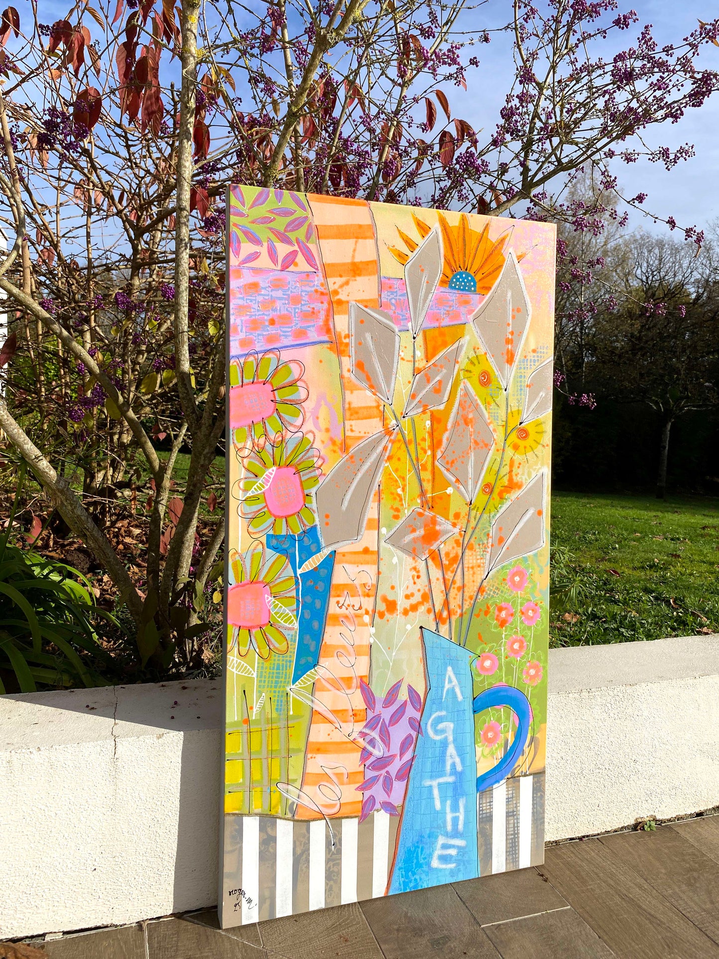Les Fleurs d'Agathe - 100 x 50 cm