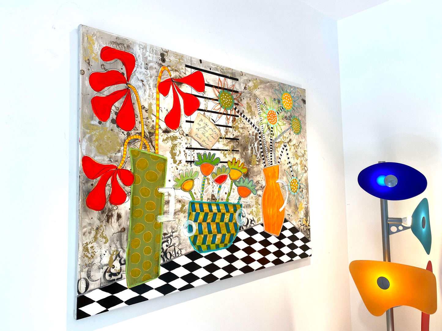 Rosée d'or sur le Balcon - 130 x 97 cm