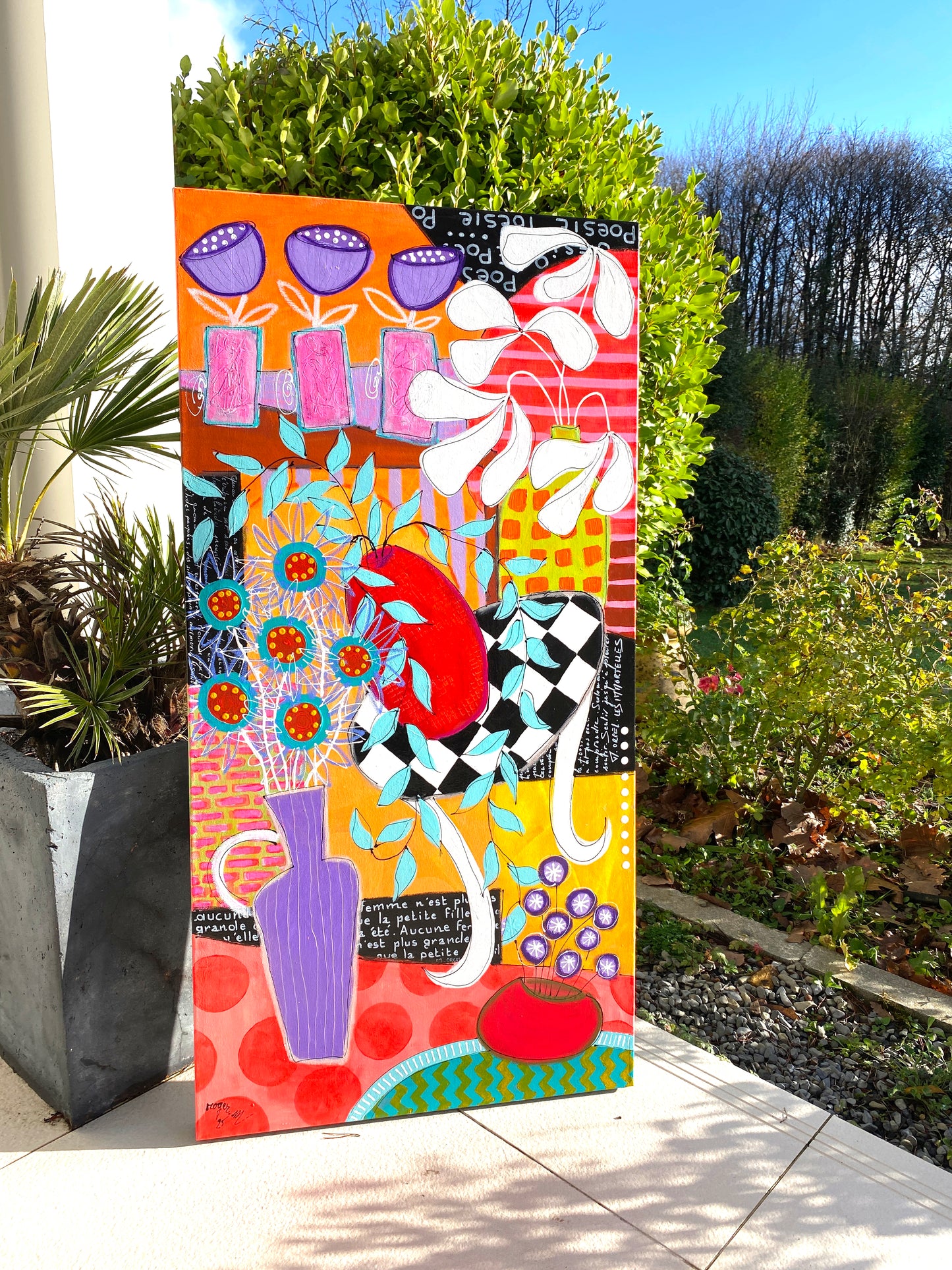 La Poésie des Fleurs -  100x50 cm