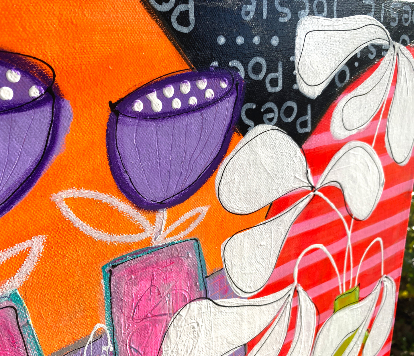 La Poésie des Fleurs -  100x50 cm