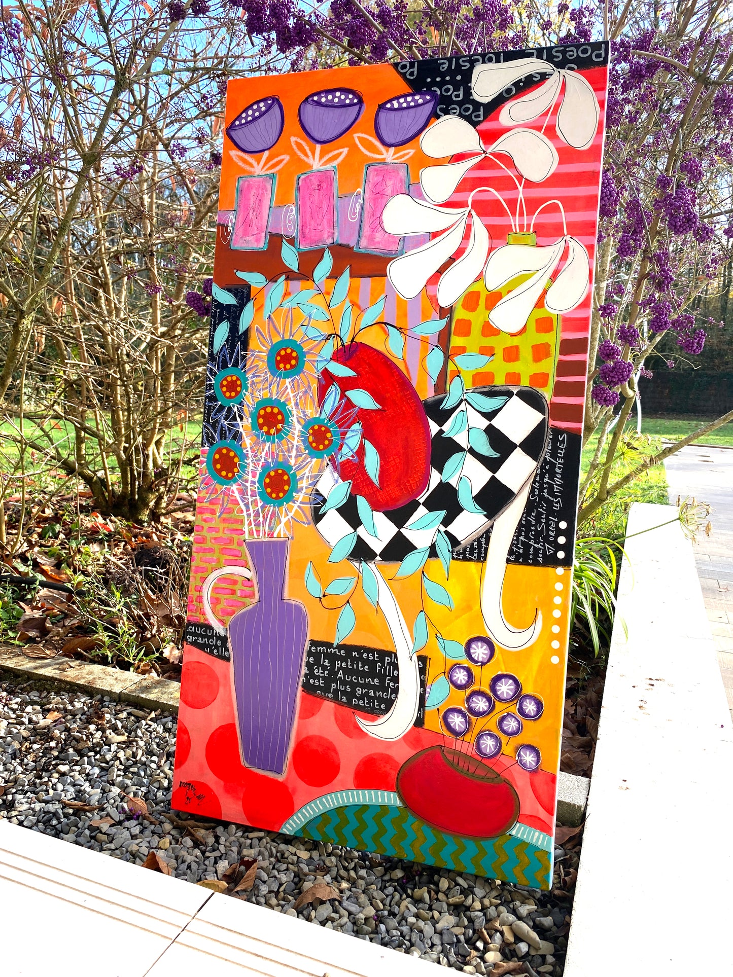 La Poésie des Fleurs -  100x50 cm