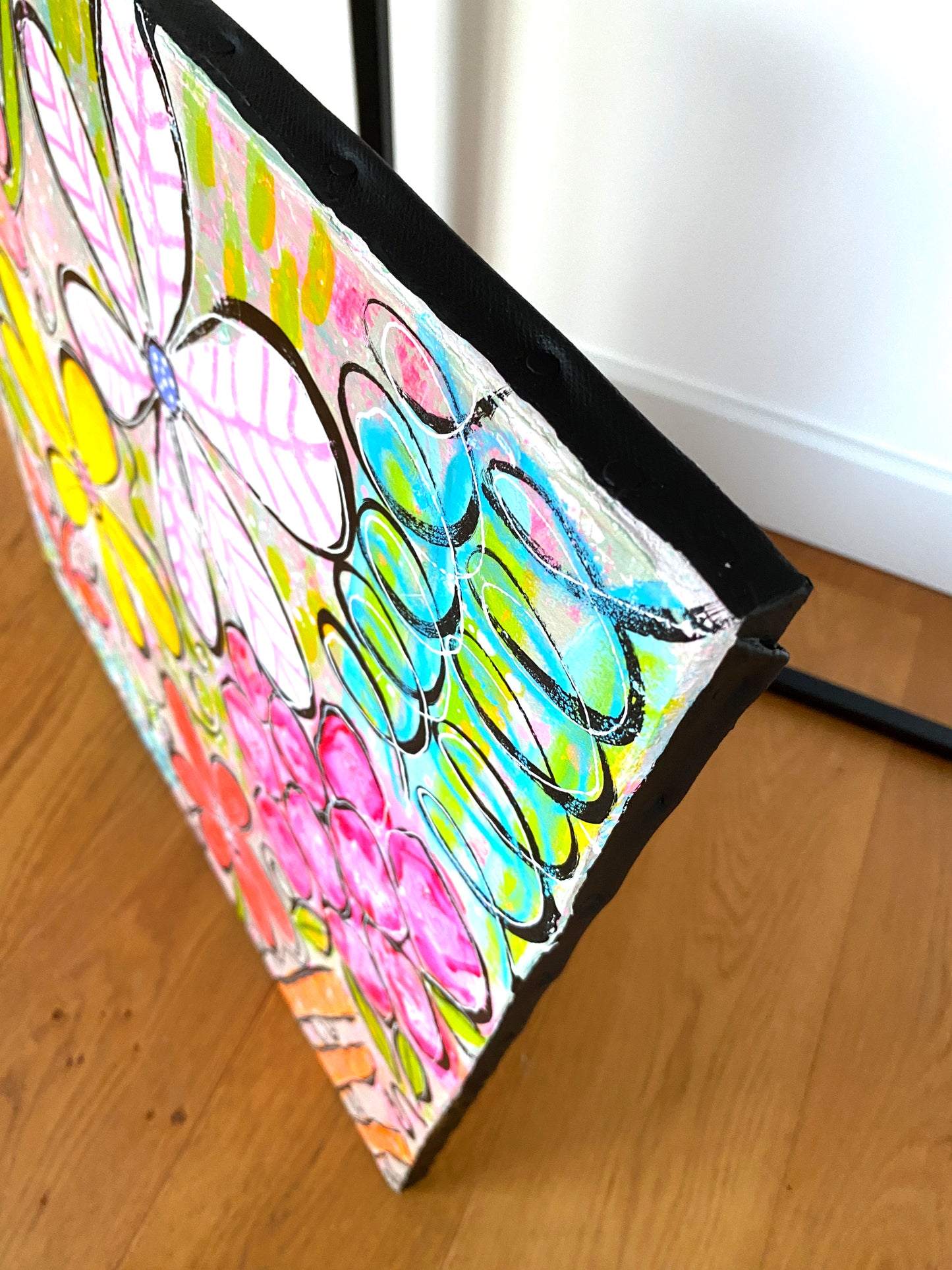 Fleurs Seventies - 60 x 60 cm