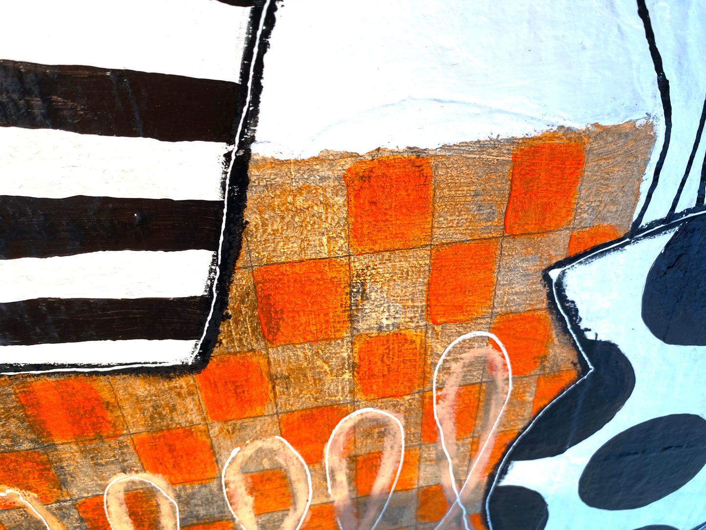 Patchwork et Fleurs - 100 x 65 cm