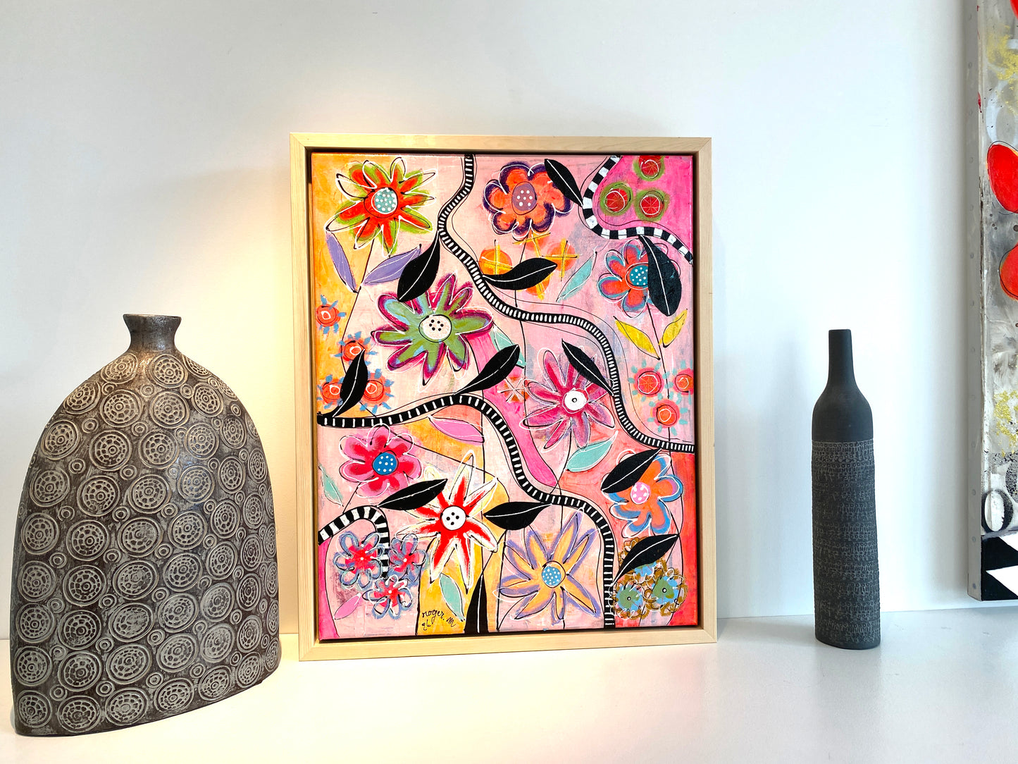 Le Labyrinthe aux Fleurs - 50 x 40 cm