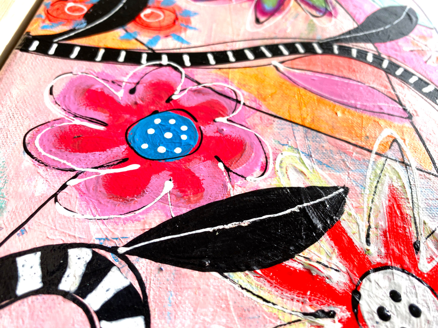 Le Labyrinthe aux Fleurs - 50 x 40 cm