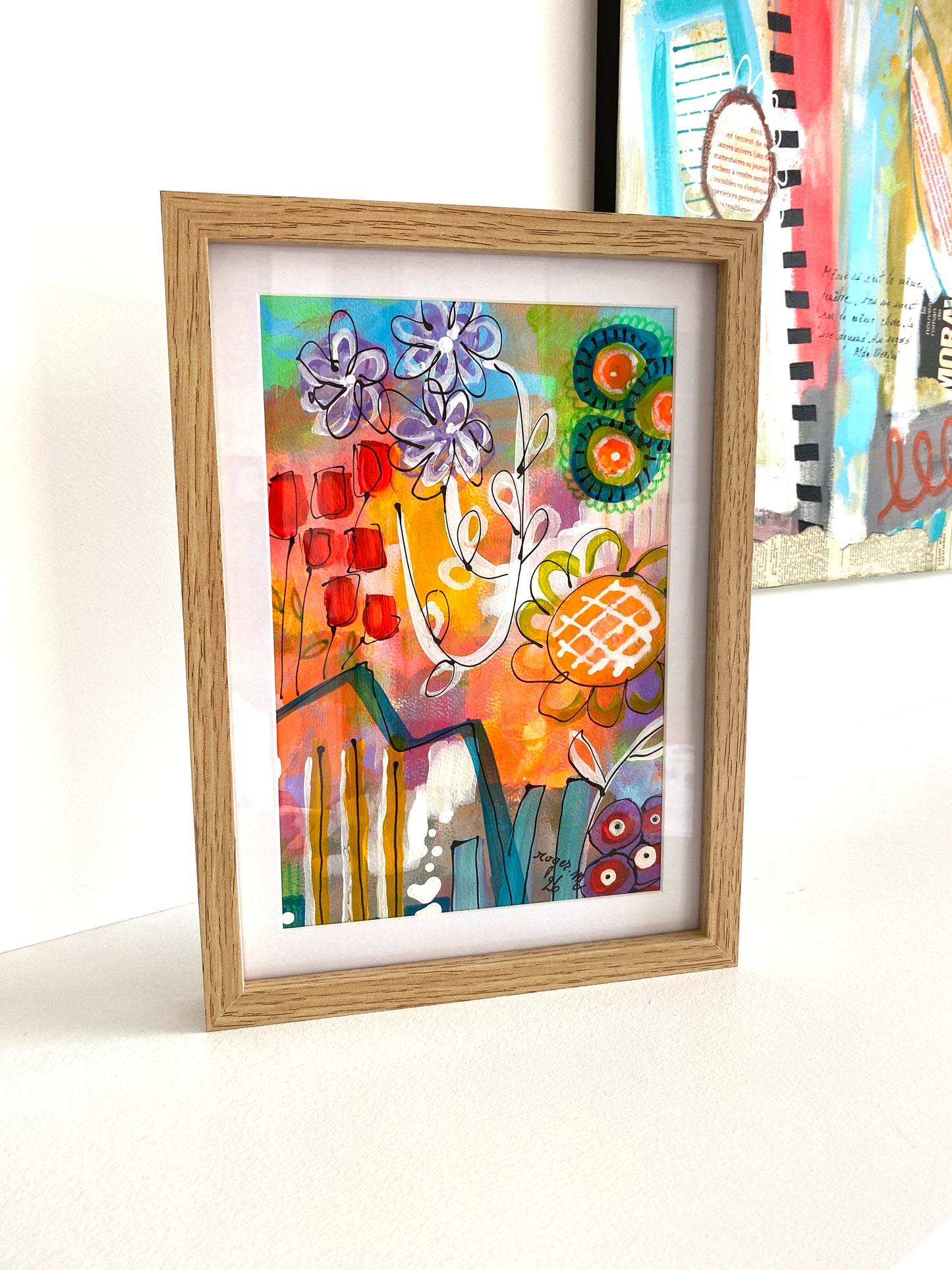 Rectangle Fleuri 1 - 18 x 27 cm