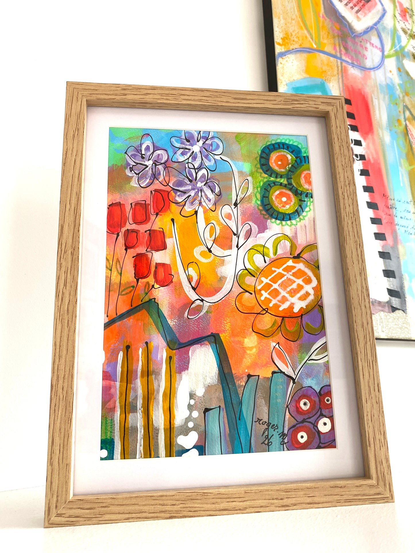 Rectangle Fleuri 1 - 18 x 27 cm