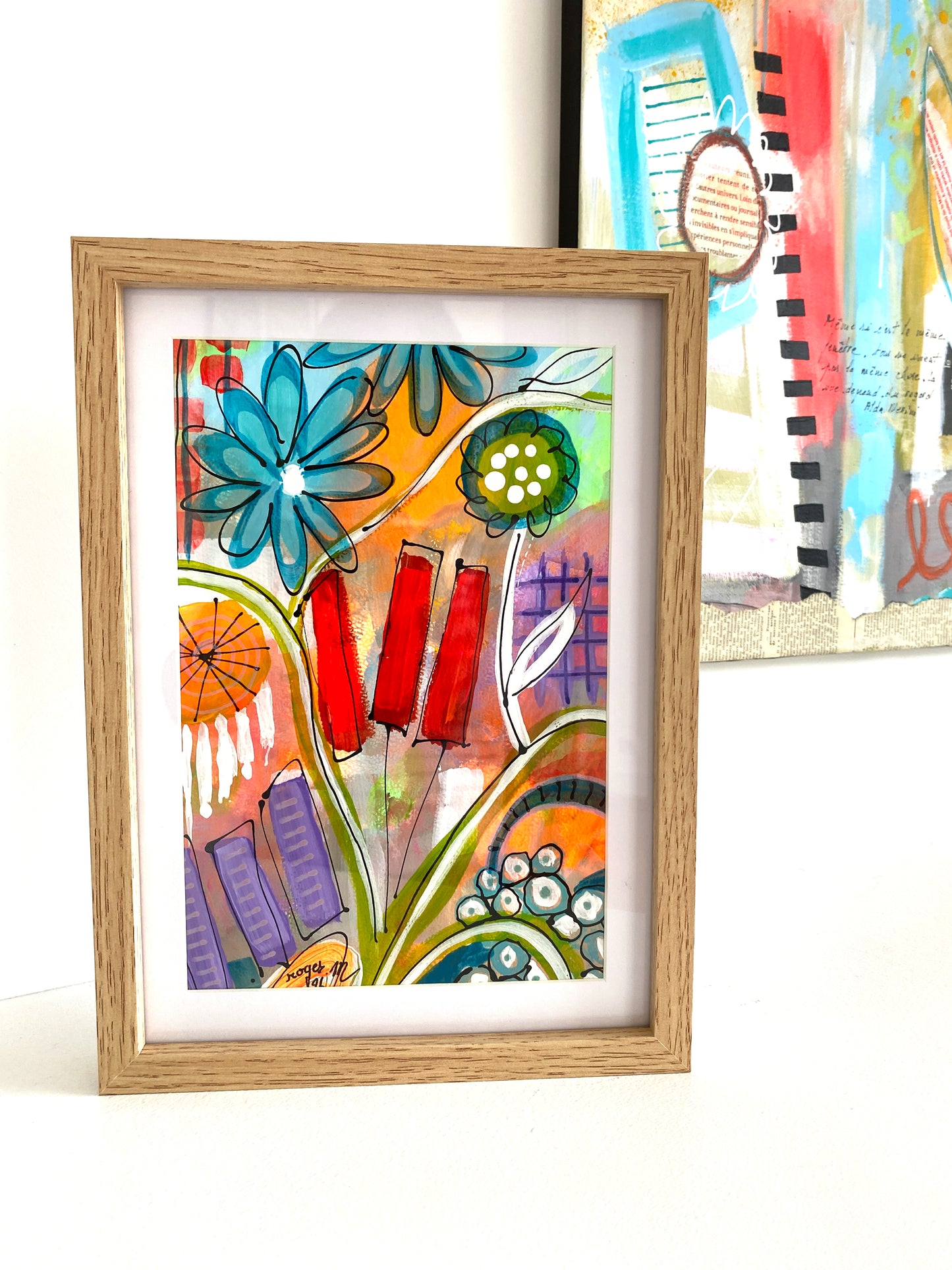 Rectangle Fleuri 2 - 18 x 27 cm