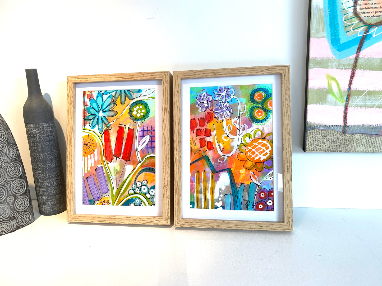 Rectangle Fleuri 1 - 18 x 27 cm